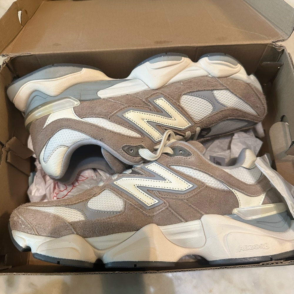 New Balance Athletic Shoes - Gray and Cream